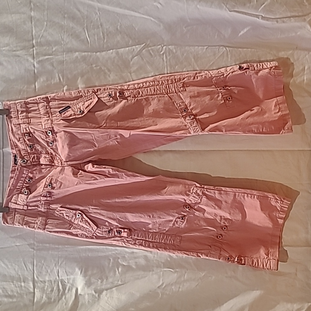 Dolce & Gabbana soft pink convertible parachute pant
